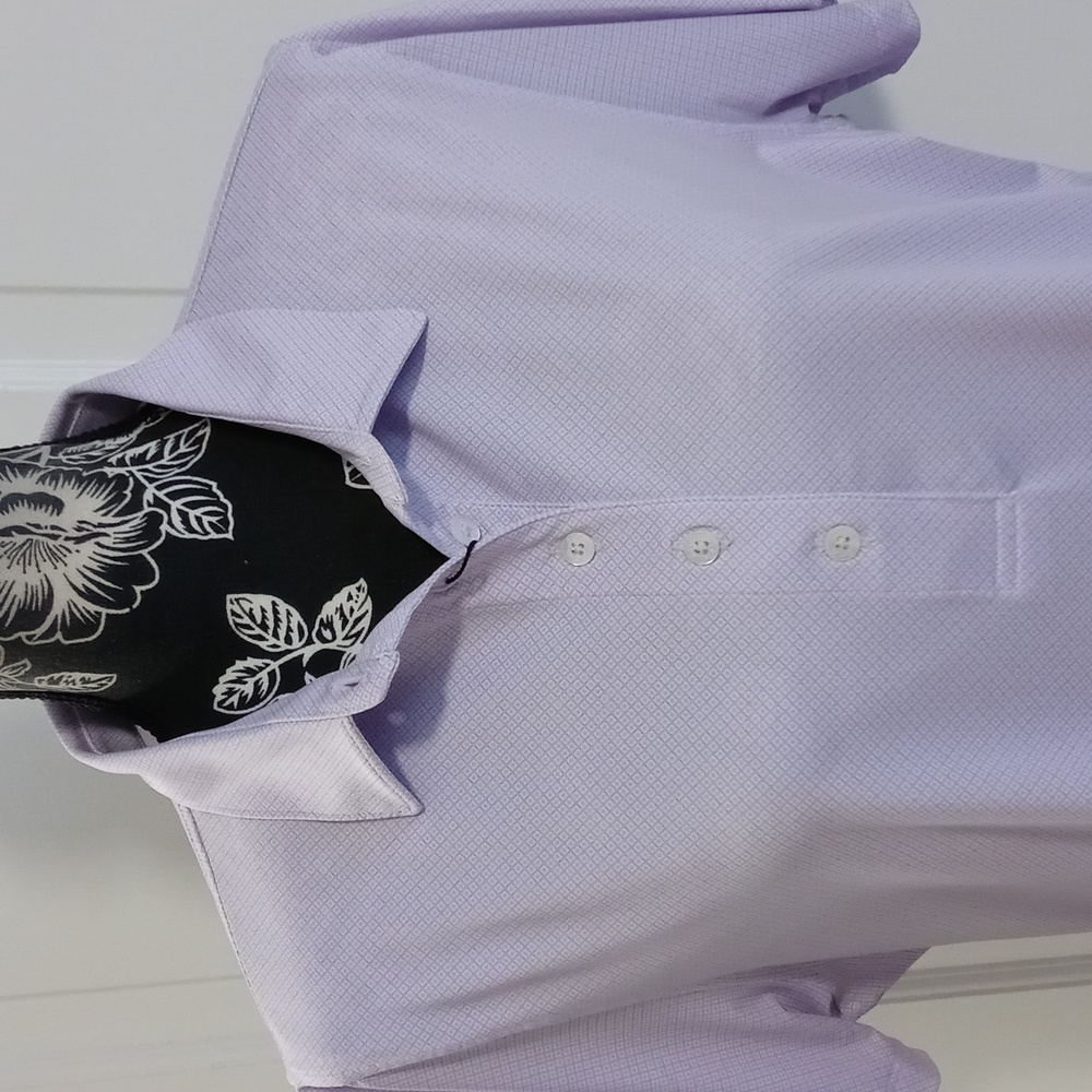 🆕️ ⛳️Turtleson⛳️ - Lavender Clare Mini Diamond Jacquard Performance Polo - Picture 5 of 11